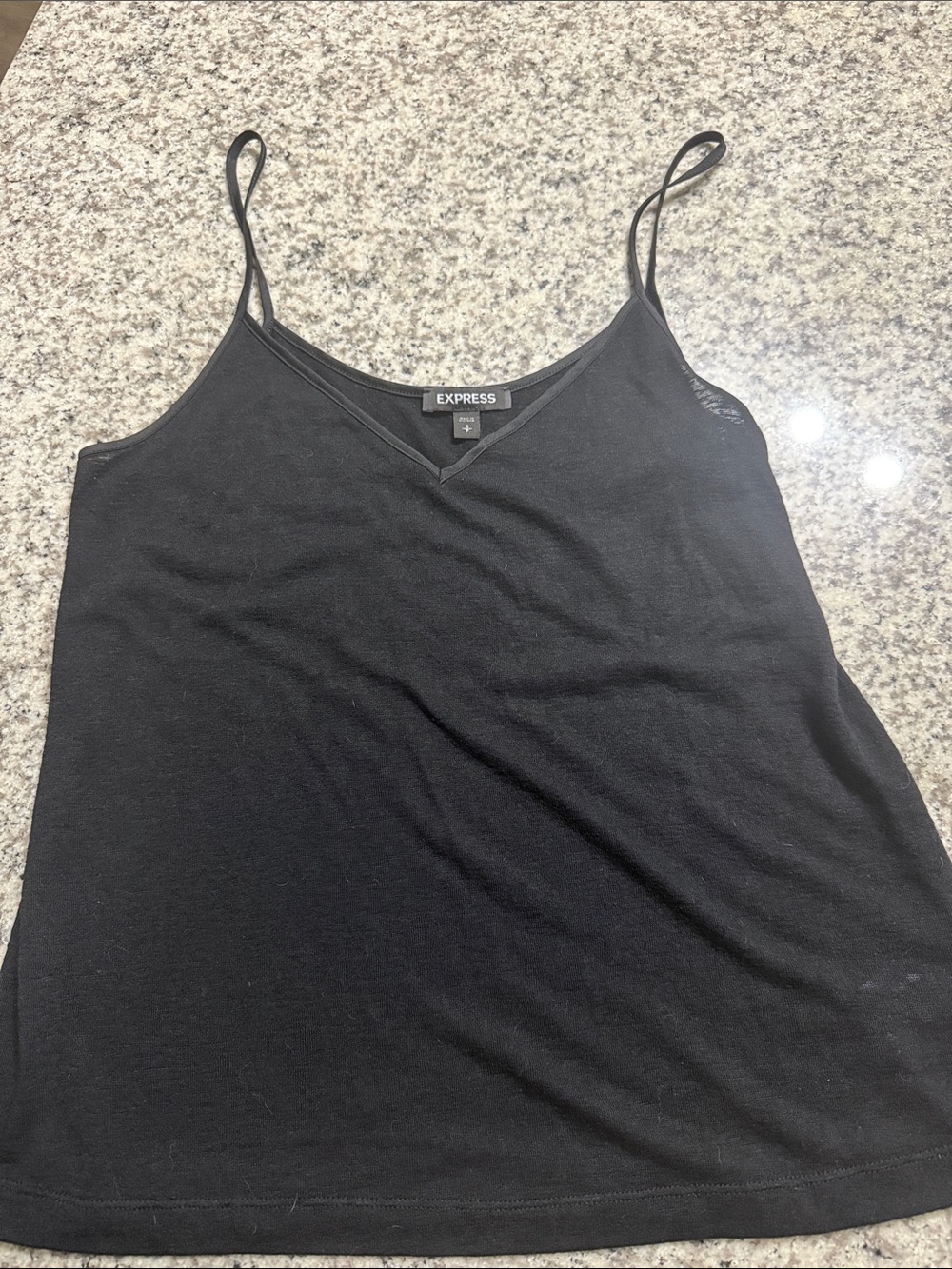 Express Black V-Neck Spaghetti Strap Camisole